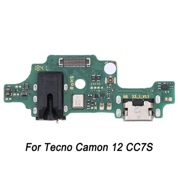 Tecno Camon 12 CC7S mobiliųjų telefonų pakaitinių remonto dalių įkrovimo prievado plokštė