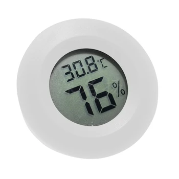 Termometras Higrometras Mini LCD skaitmeninis temperatūros drėgmės matuoklis Detektorius Termografas Vidaus kambario prietaisas