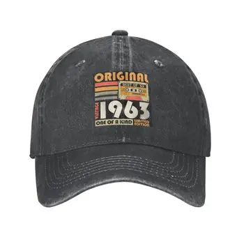 Unisex Cotton Gimęs 1963 m. 60-ieji originalūs gimimo metai Beisbolo kepuraitė 60 metų gimtadienio dovana Reguliuojama tėčio skrybėlė Vyrai Moterys lauke