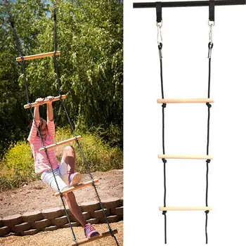Vaikų aktyvaus lauko žaidimų įranga Laipiojimo virvės kopėčių sūpynių rinkinys Priedai