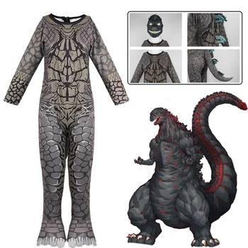 Vaikų Helovino kostiumas, COSPLAY dinozauras, sceninis spektaklis, vaikiškas Helovino kostiumas