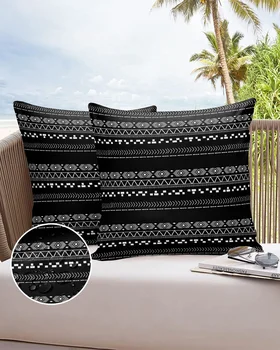 Vintažinės linijos Rankomis pieštos tekstūros Neperšlampamos pagalvės užvalkalas Namų biuro dekoravimo pagalvės dėklas Kėdės sofos pagalvės užvalkalas