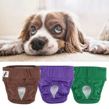 Šunų kelnės Nepralaidžios šunų sauskelnės Patogi užsegimo juosta naminėms mėnesinėms kelnėms Didelio sugeriamumo skalbiamos fiziologinės kelnės