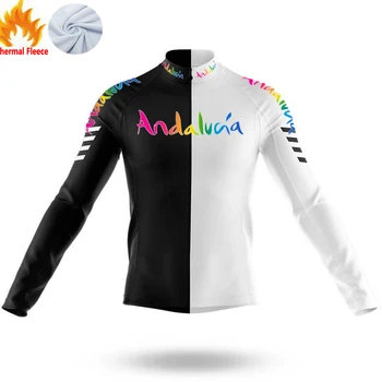 Žieminiai džersiai Terminė vilna tricota ciclismo hombre mtb džersis Andalucia camiseta enduro サイクルジャージ camisa ciclista masculino